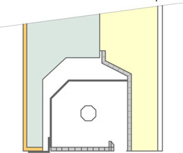 Principe du coffre demi-linteau